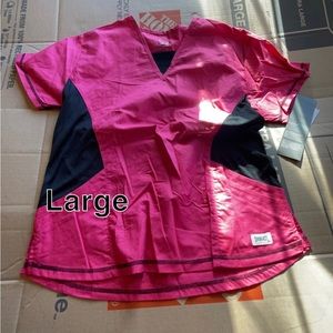 Large Pink scrub top